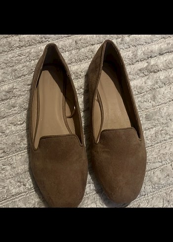 Bej Süet Kadın Günlük Topuklu Babet 39 no - Görsel 7