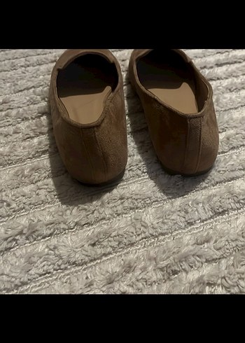 Bej Süet Kadın Günlük Topuklu Babet 39 no - Görsel 5