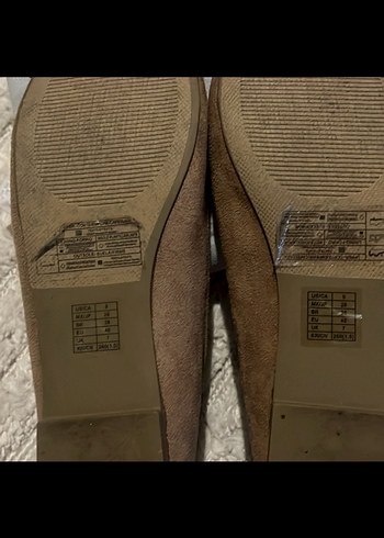 Bej Süet Kadın Günlük Topuklu Babet 39 no - Görsel 2