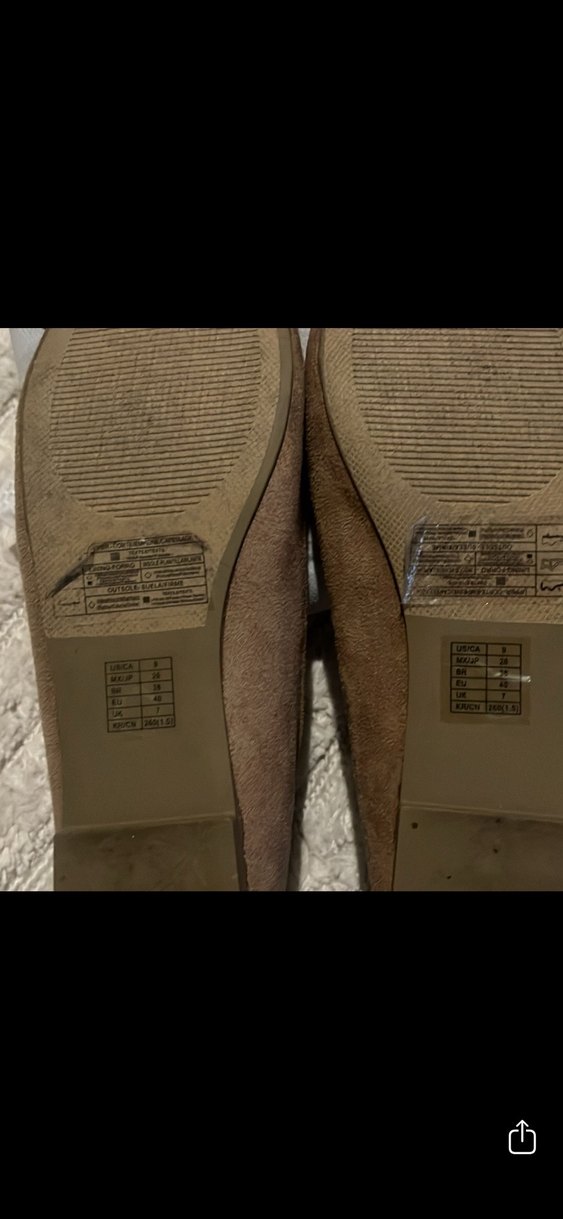 Bej Süet Kadın Günlük Topuklu Babet 39 no - Görsel 2