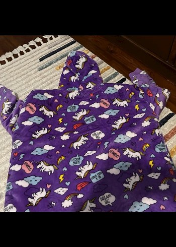 Kapüşonlu Hoodie Polar Battaniye - Görsel 5