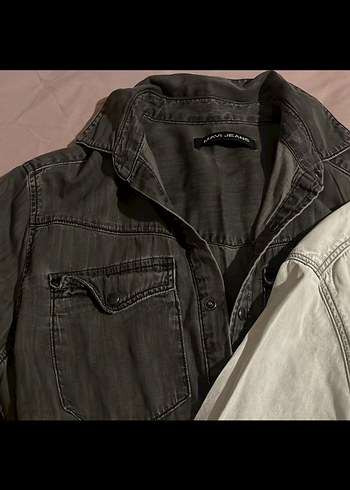Mavi Jeans kot gömlek iki adet S beden - Görsel 4