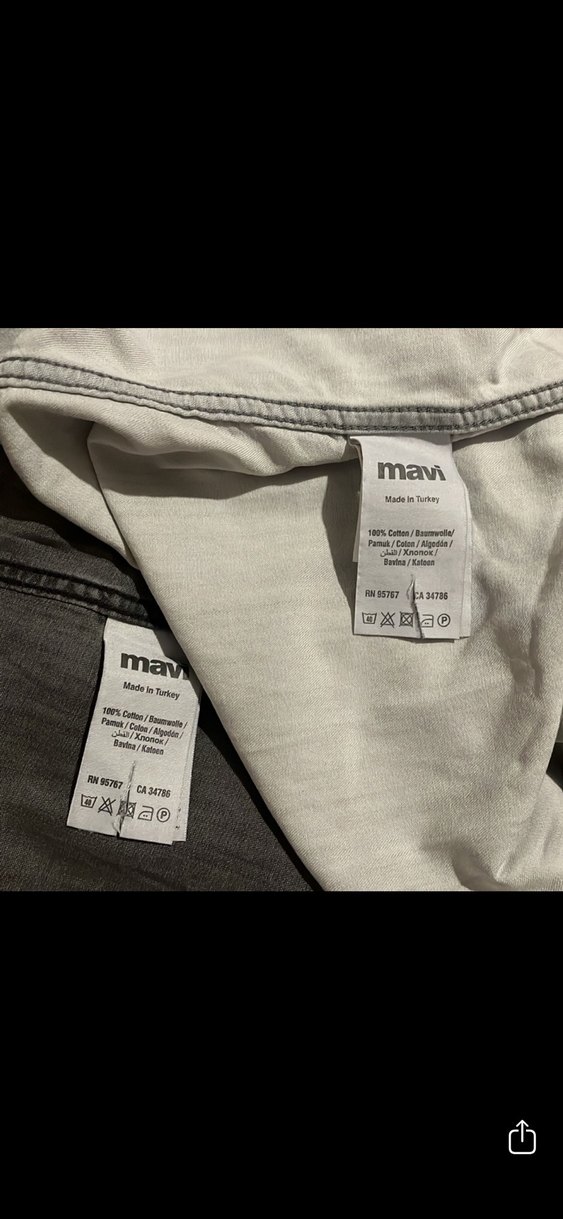 Mavi Jeans kot gömlek iki adet S beden - Görsel 3