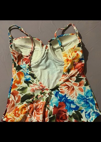 Çiçek Desenli Bohem Kadın Mayo 40 beden - Görsel 4