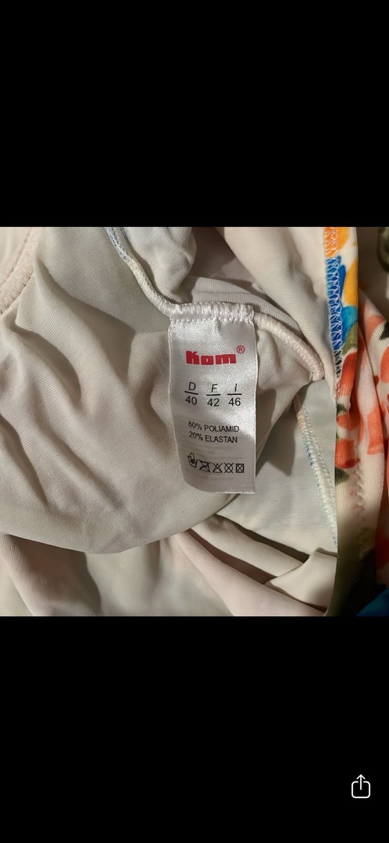 Çiçek Desenli Bohem Kadın Mayo 40 beden - Görsel 5