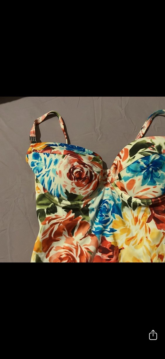 Çiçek Desenli Bohem Kadın Mayo 40 beden - Görsel 3