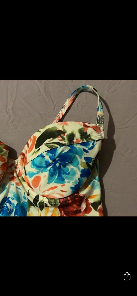 Çiçek Desenli Bohem Kadın Mayo 40 beden - Görsel 2