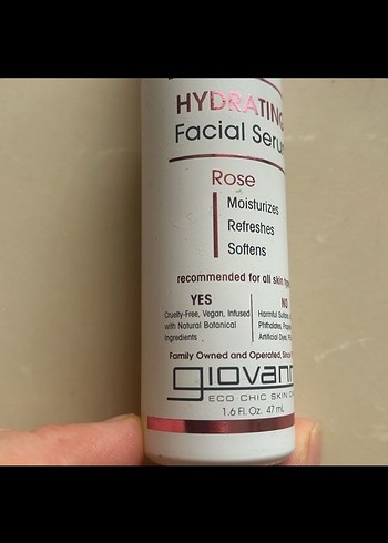 Giovanni Gül Özlü Nemlendirici Yüz Serumu - Görsel 7