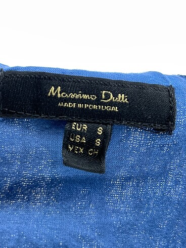 s Beden lacivert Renk Massimo Dutti Uzun Elbise %70 İndirimli.