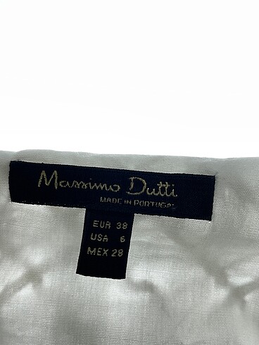 38 Beden beyaz Renk Massimo Dutti Kısa Elbise %70 İndirimli.