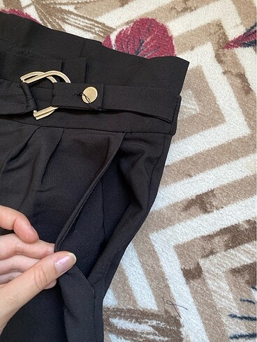 l Beden siyah Renk Collezione kumas pantolon