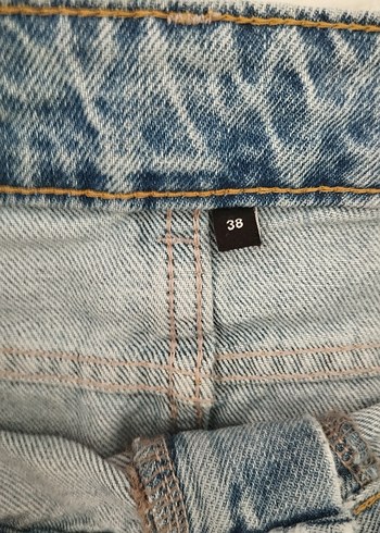 38 Beden mavi Renk Kadın Mavi Denim Midi Etek