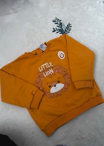 Renkli Baskılı Erkek Çocuk Kahverengi Sweatshirt - Görsel 2
