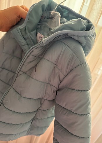 Gri Erkek Çocuk Fermuarlı Mont - Görsel 2