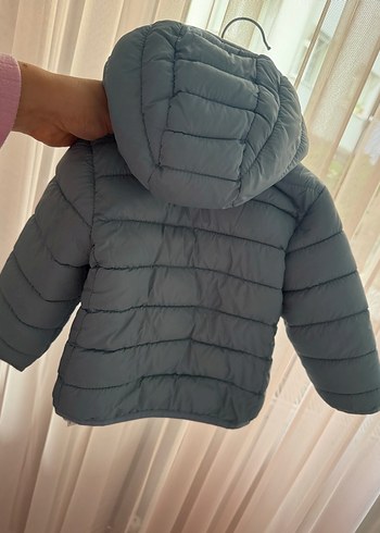 Gri Erkek Çocuk Fermuarlı Mont - Görsel 3