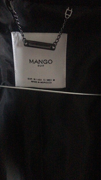 Mango Mango kaşe mont siyah