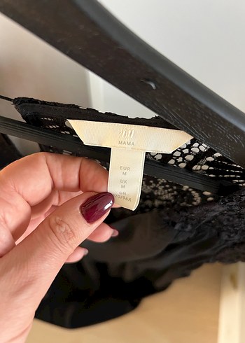 Dantel Detaylı V Yaka Siyah elbise - Görsel 2