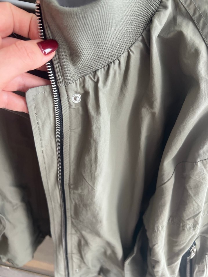 Twist haki yeşili yağmurluk - Görsel 5