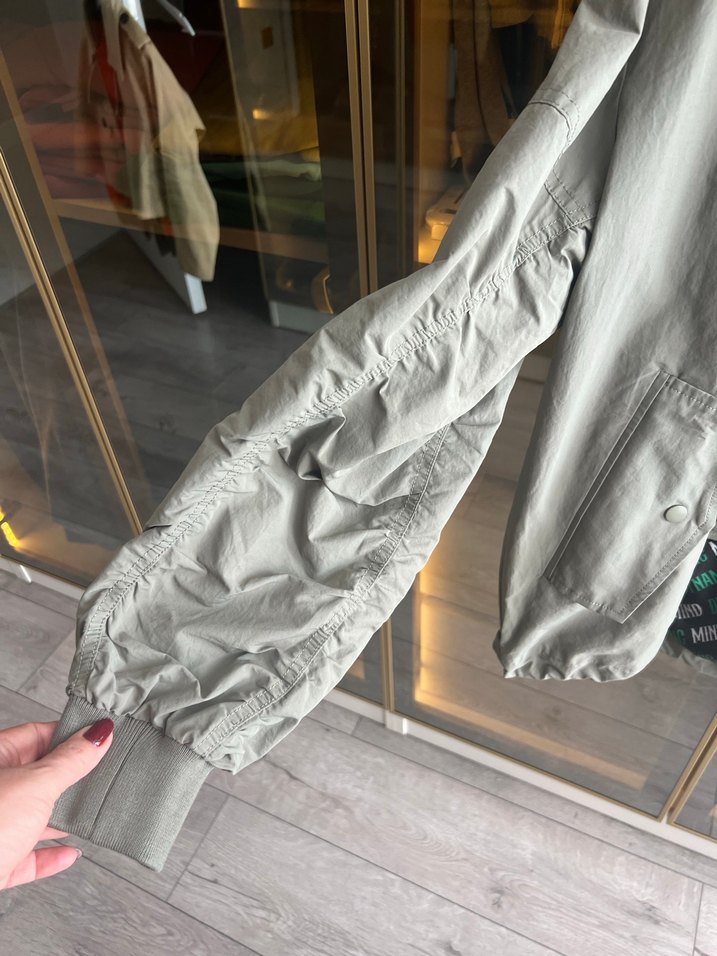 Twist haki yeşili yağmurluk - Görsel 4