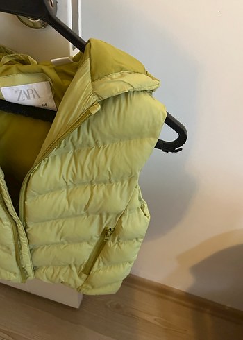 Sarı Kısa Kadın Şişme Yelek - Görsel 3