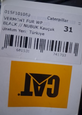 CAT Siyah Peluş Detaylı çocuk  Dolgu Topuk Bot - Görsel 6