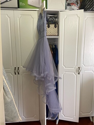 Önü kısa arkası uzun abiye mezuniyet - Görsel 5