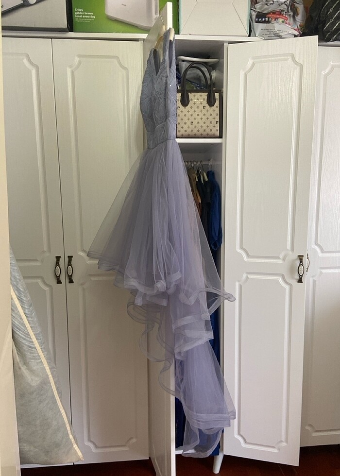 Önü kısa arkası uzun abiye mezuniyet - Görsel 5