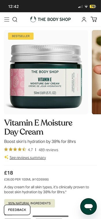 Beden Renk The Body Shop Yüz Nemlendiricisi