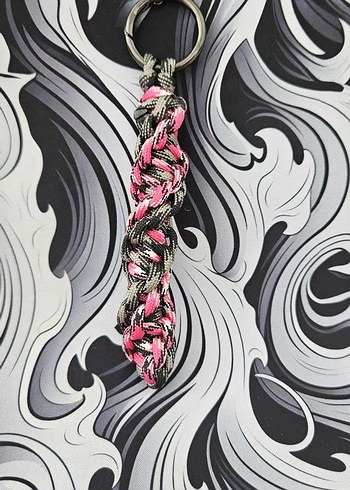 Farklı renklerde DNA tarzı Paracord Anahtarlık ve Çanta süsü - Görsel 5