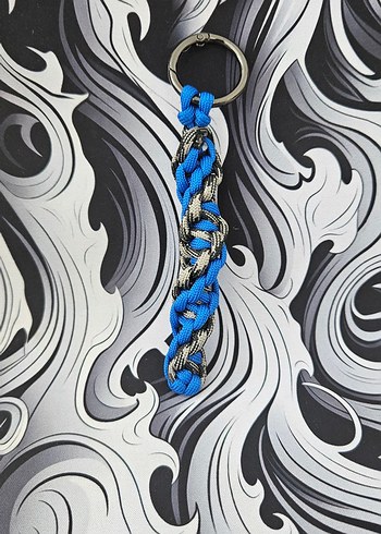 Farklı renklerde DNA tarzı Paracord Anahtarlık ve Çanta süsü - Görsel 7