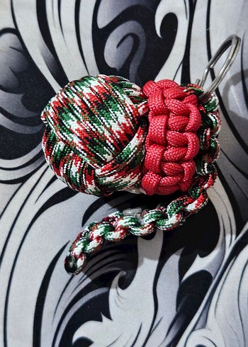 Filistin Renkleri Paracord Anahtarlık - Görsel 2