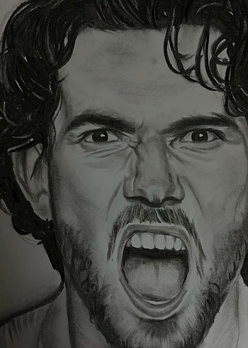 Karakalem Portre Resim - Görsel 2