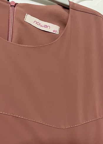 Bej Kadın Pilili Uzun Kollu Tunik - Görsel 3