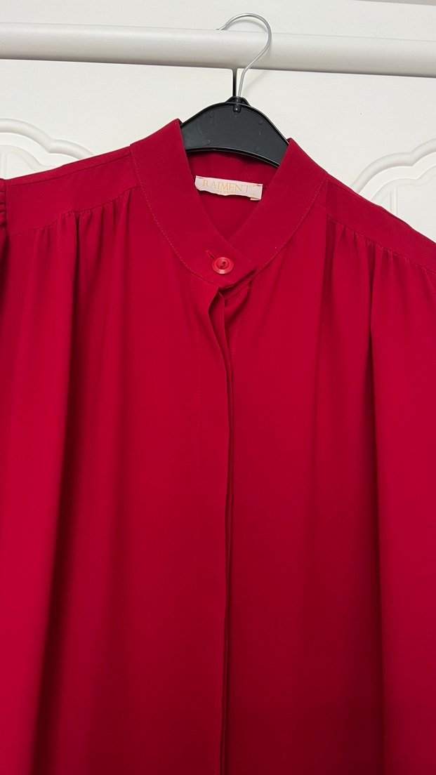 Bordo Uzun Kadın Elbise - Görsel 2