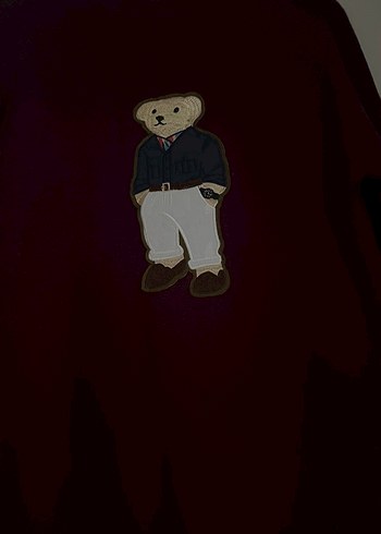 Bordo Nakışlı Rahat Kesim Kadın Kazak - Görsel 2