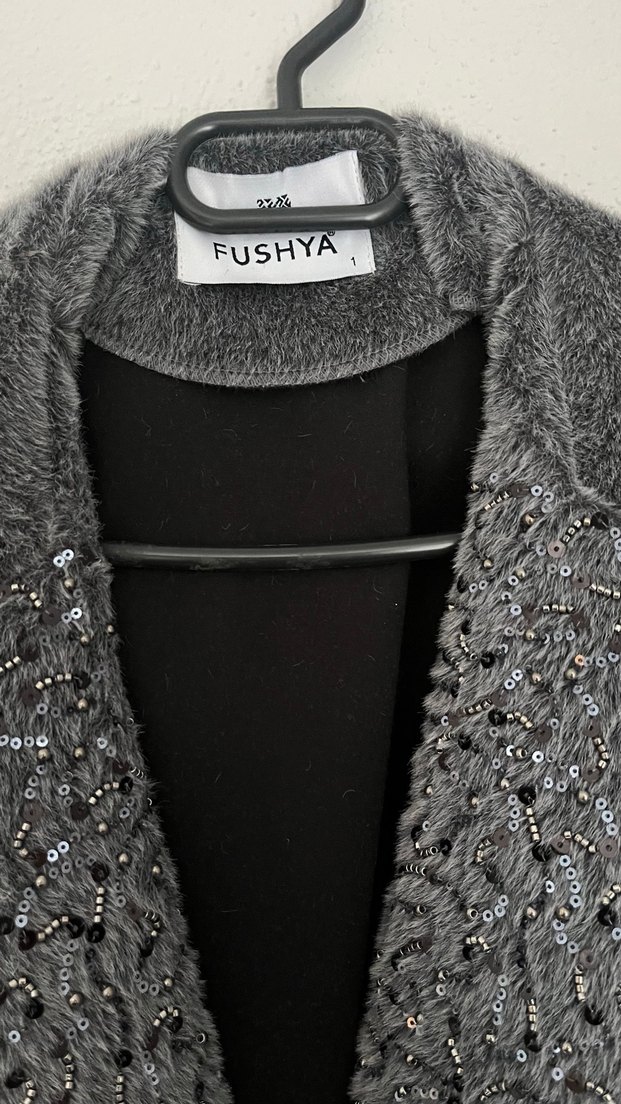 Kadın angora yelek - Görsel 3