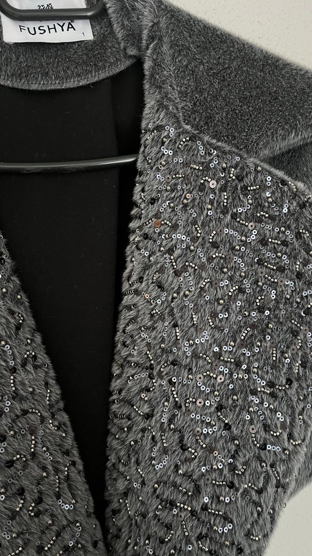 Kadın angora yelek - Görsel 2