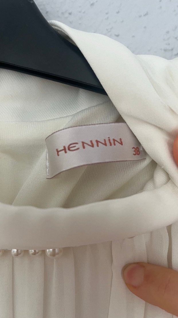 Kadın Beyaz Piliseli Uzun abiye Elbise - Görsel 2