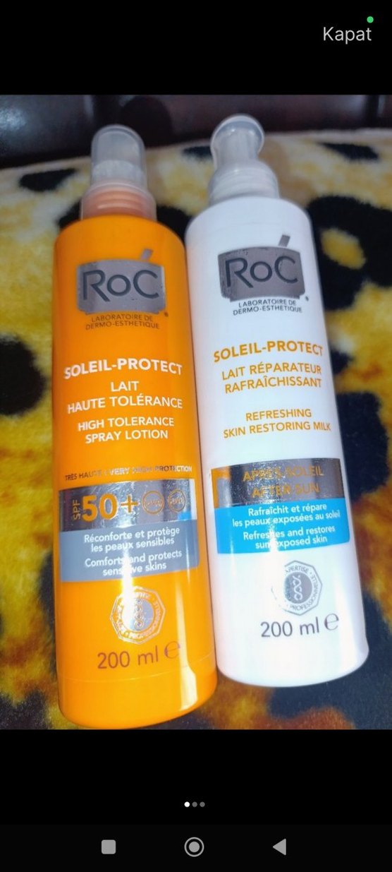 RoC Güneş Koruyucu Sprey ve Onarıcı Süt 200 ml 2li - Görsel 3