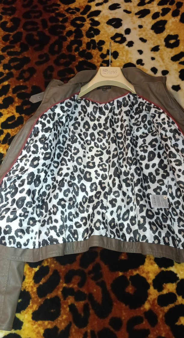 Kahverengi Deri Kemerli Kadın Ceket - Görsel 2