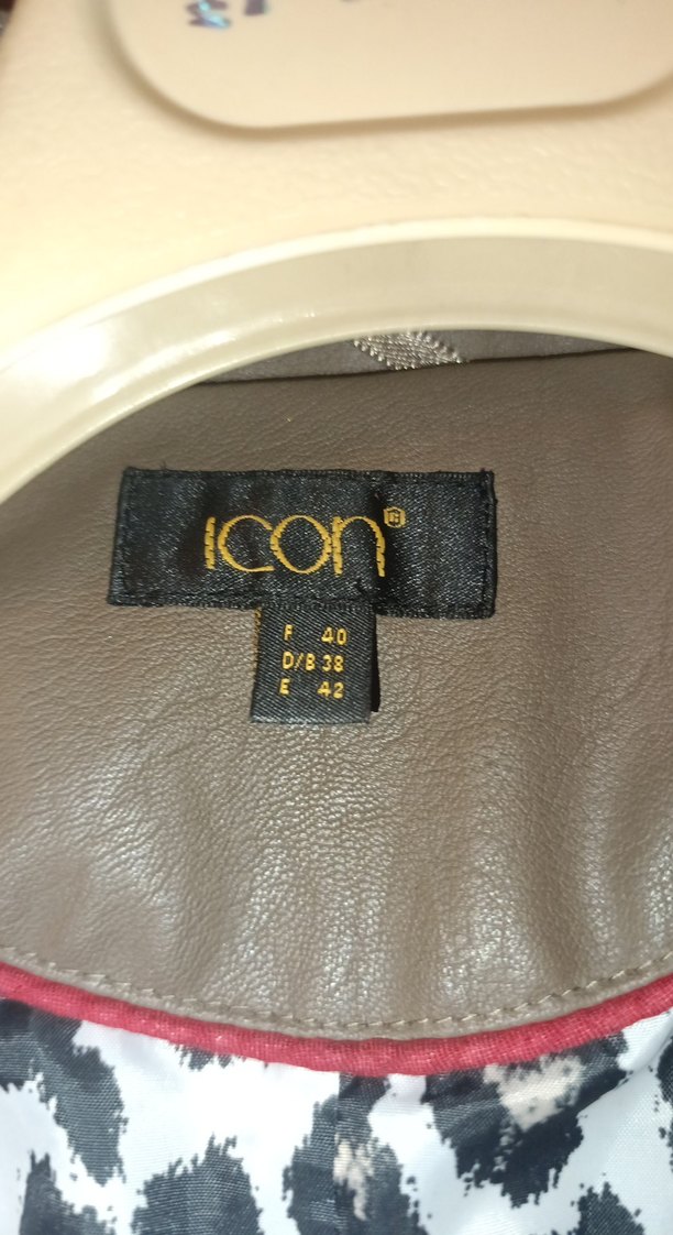 Kahverengi Deri Kemerli Kadın Ceket - Görsel 3