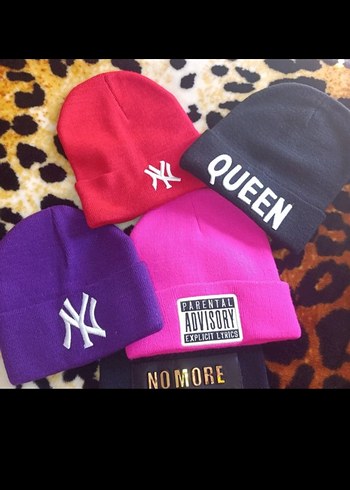 Renkli Örgü Kadın Bere - Görsel 3