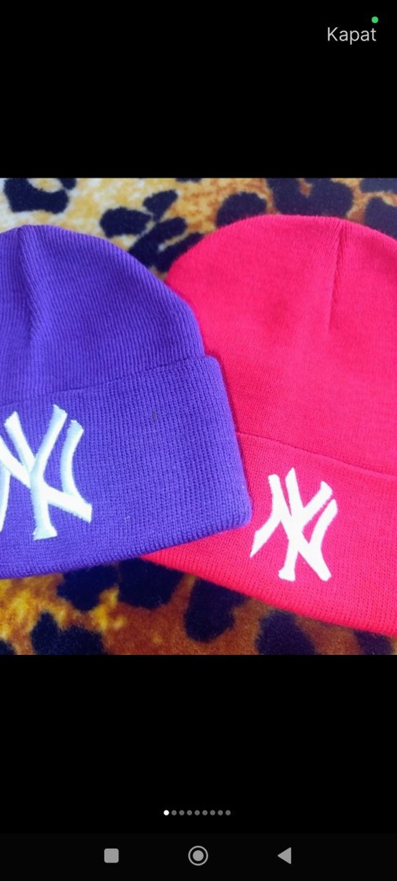 Renkli Örgü Kadın Bere - Görsel 5