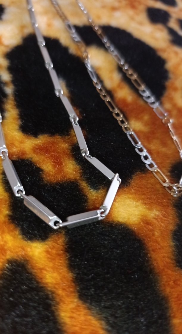 316L ÇELİK 2'Lİ UNİSEX ZİNCİR KOLYE - Görsel 5