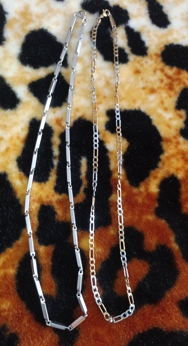 316L ÇELİK 2'Lİ UNİSEX ZİNCİR KOLYE - Görsel 2