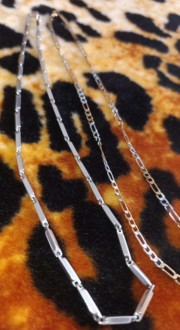 316L ÇELİK 2'Lİ UNİSEX ZİNCİR KOLYE - Görsel 3