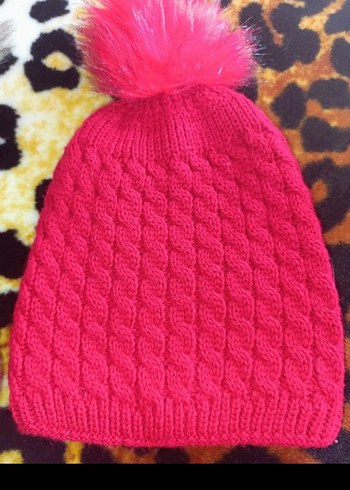 Beyaz Ponponlu Örgü Kadın Bere - Görsel 7