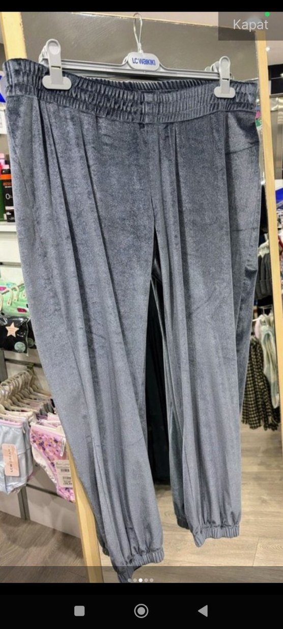 Gri Rahat Kesim Kadın Eşofman Altı - Görsel 2