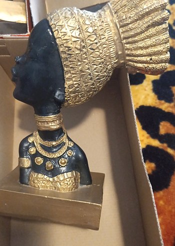 Altın Kaplama Parlak Kadın Figürü - Görsel 9