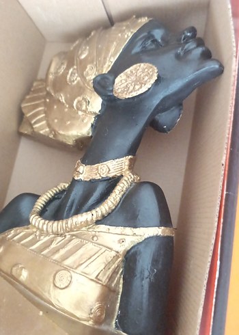 Altın Kaplama Parlak Kadın Figürü - Görsel 16